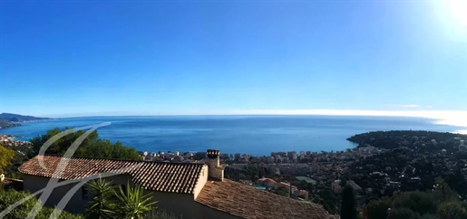 Roquebrune Cap Martin - Contemporary Villa - Panoramic Sea View - Double Garage - Pool