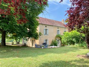 Restored farmhouse with gite, traditional outbuildings, swimming pool and 3ha  near Le Bugue, Dordog
