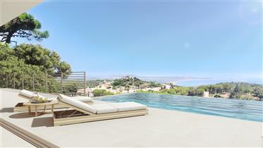 Villa de nouvelle construction avec de magnifiques vues sur la mer, piscine