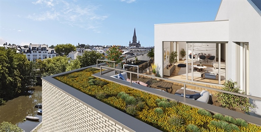 Quartier Hauts-Pavés-Saint-Félix, quai de Versailles - Appartements neufs du studio au 5 pièces à Nantes | Résidence STREAM