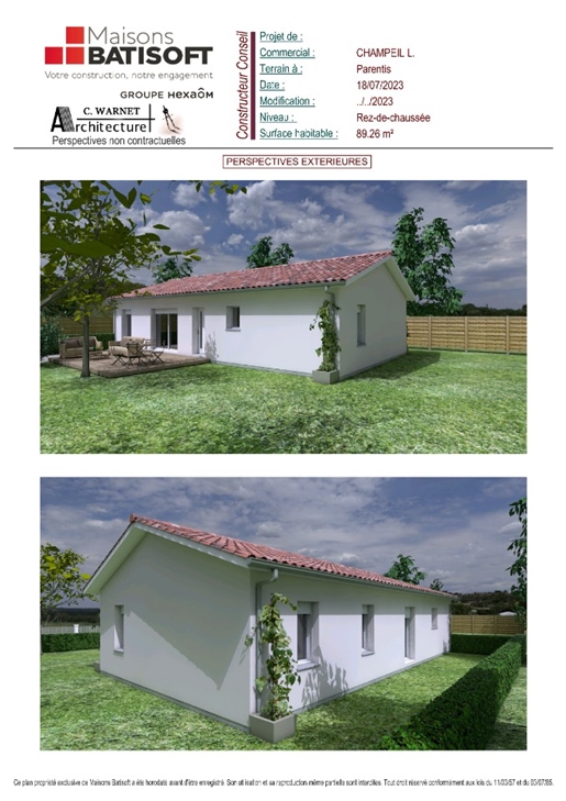 Maison à construire à Parentis-en-Born (40160)