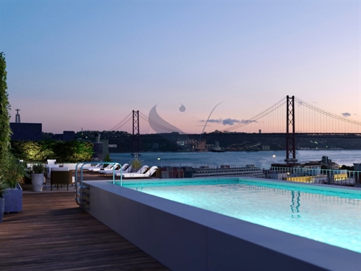 New 2 bedroom flat with pool in Lisbon