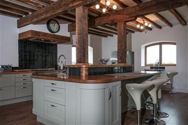 Les Grandes Landes, luxury barn conversion with pool, hot tub, sauna, separate games room all set 
